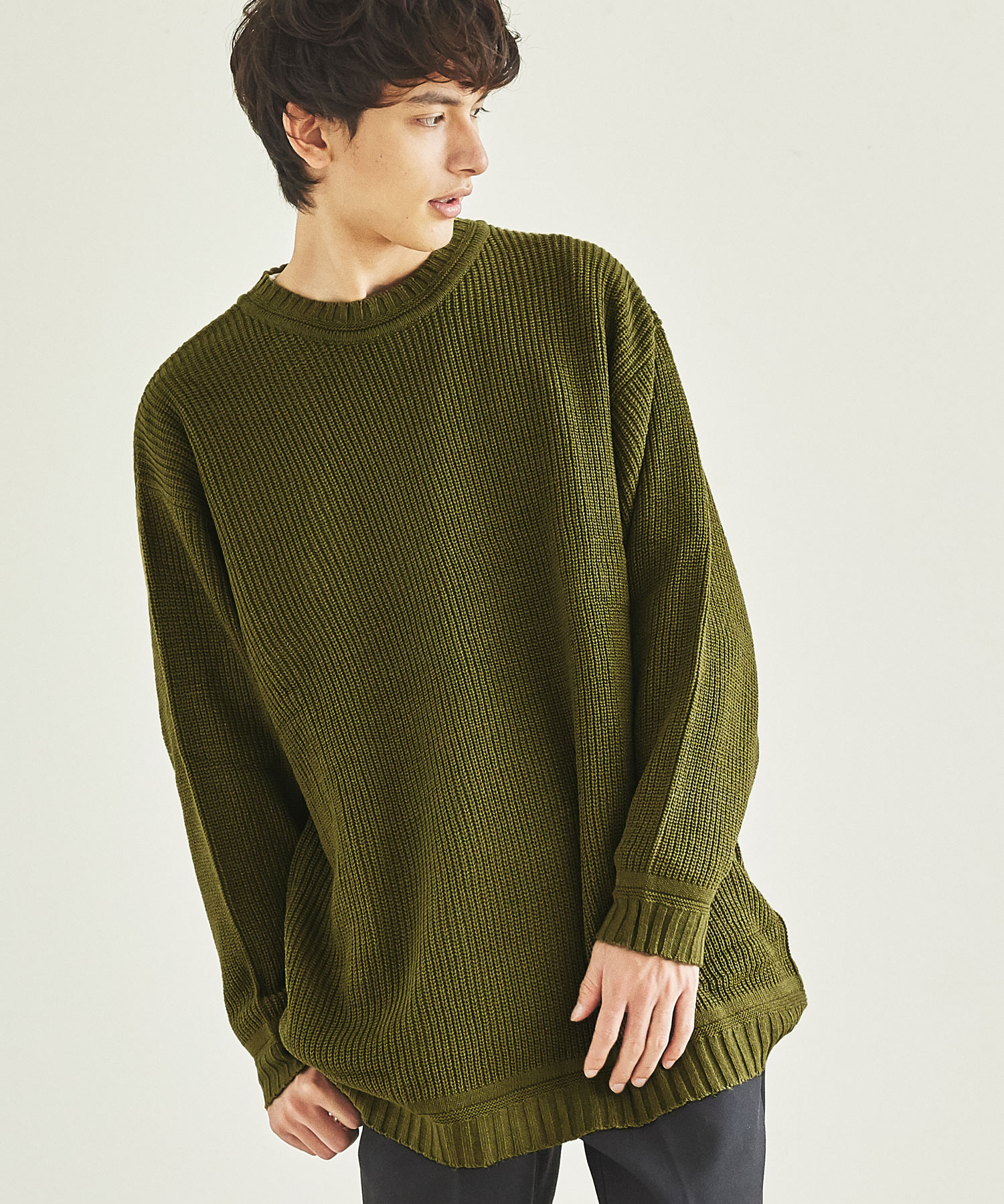 サラウェア Rocky Merino Wool Mockneck Sweater 畦編み ハイネック ニット SARAHWEAR C11598 ロッキーメリノウール ラグランスリーブ サラウェア Rocky Merino Wool Mockneck Sweater 畦編み