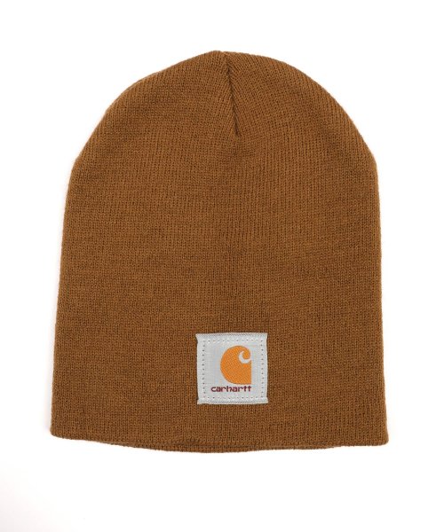 クーポン ニットキャップ ニット帽 メンズ ビーニー 帽子 通年 レディース 無地 ロゴ お揃い あったか Carhartt カーハート 05 97 ロッキーモンロー Rocky Monroe D Fashion