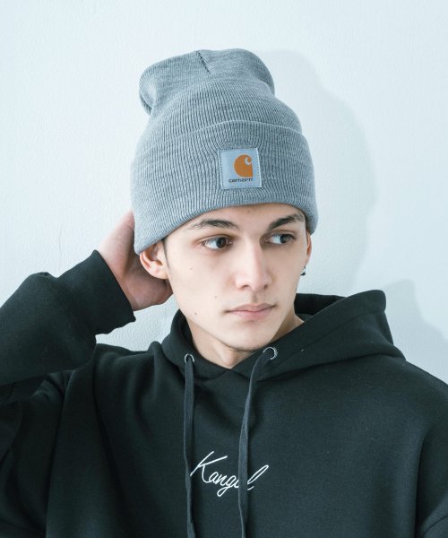 クーポン Carhartt カーハート A18 ワッチキャップ ニット帽 メンズ レディース ワッチハット ビーニー 帽子 通年 無地 ロゴ ストリート お揃い 防寒 あ ロッキーモンロー Rocky Monroe D Fashion