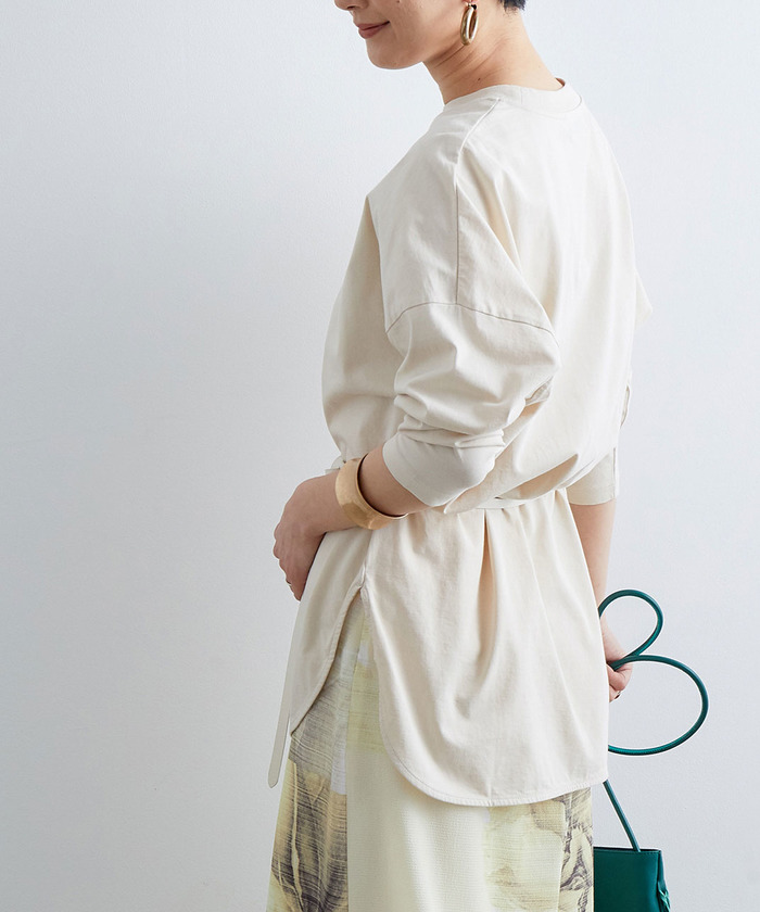 セール 60%OFF】強撚コットンチュニックTEE(502815108) | アダム