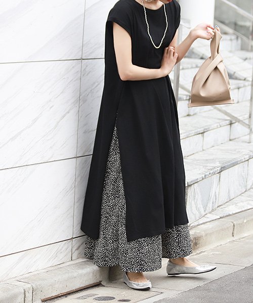 サイドスリットiラインワンピース コカ Coca D Fashion サイドスリットiラインワンピース コカ Coca D Fashion