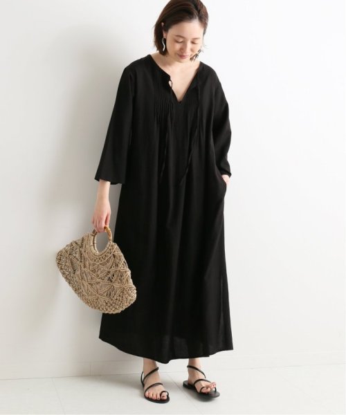 セール リネン混ピンタックワンピース スローブ イエナ Slobe Iena D Fashion
