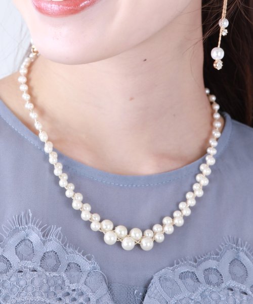 クーポン ダブルラインパールネックレス ブルーイースト Blueeast D Fashion クーポン ダブルラインパールネックレス ブルーイースト Blueeast D Fashion