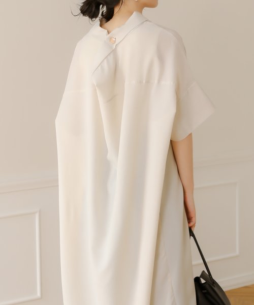セール Web限定 ウェーブボタン変形ロングワンピース ブージュルード Bou Jeloud D Fashion
