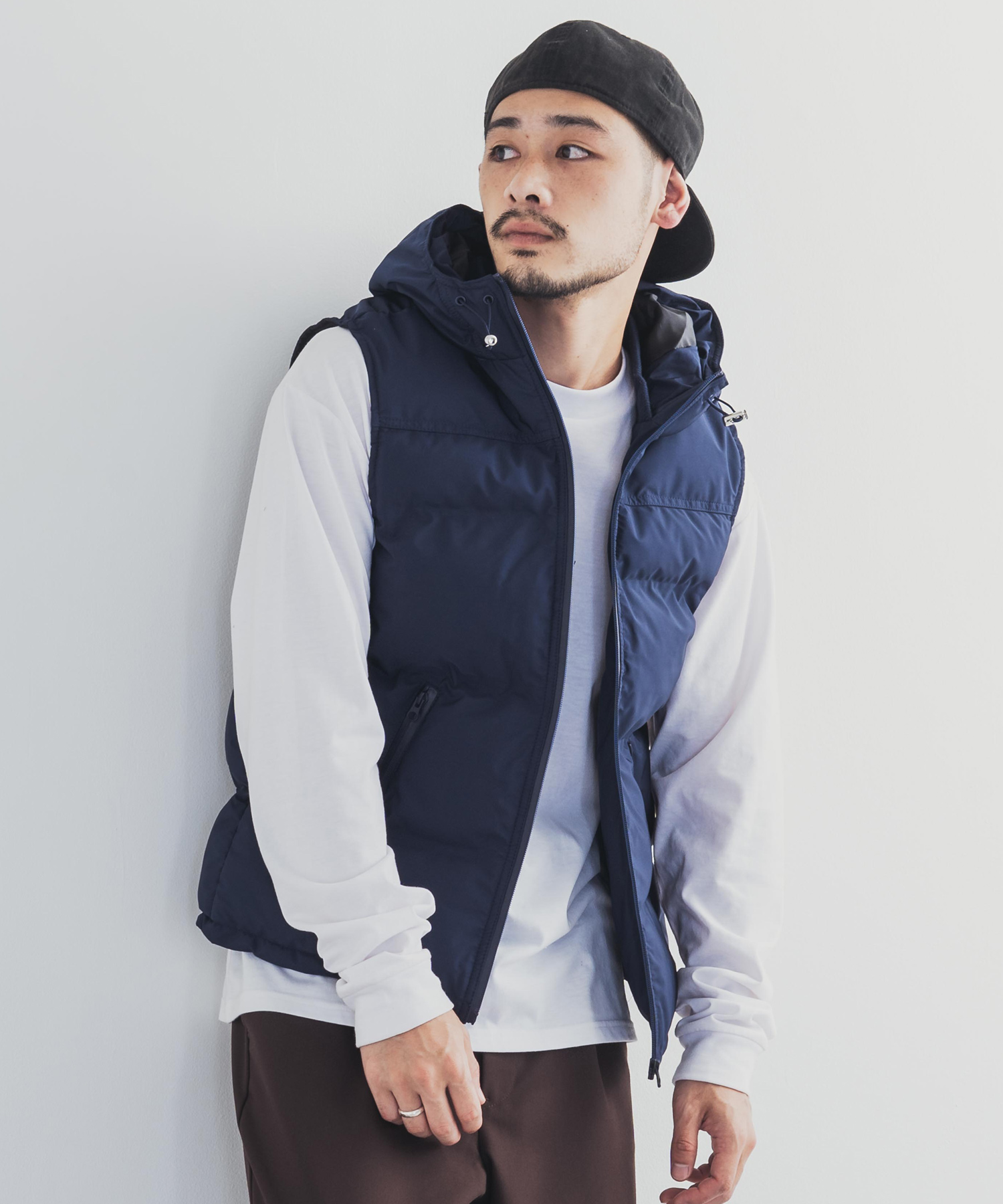ロッキーモンロー Rocky Monroe ダウンベスト メンズ シームレス