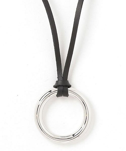 セール ネックレスメンズアクセサリーリングネックレストライアングルペンダントトップ革ひも革紐本革レザーアンティーク加工 マエストーソ Maestoso D Fashion