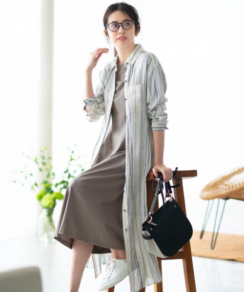 セール 中村アンさん着用 Libeco Linenワンピース 番号k26 ２３区 大きいサイズ Nijyusanku Large Size D Fashion