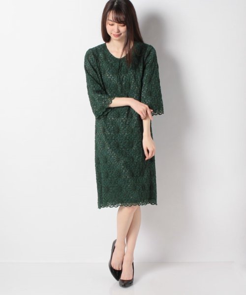 セール スカラップレースワンピース レリアンプラスハウス Leilian Plus House D Fashion セール スカラップレースワンピース レリアンプラスハウス Leilian Plus House D Fashion