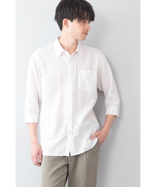 セール Bluestandard リネンミックス7ブソデシャツ ジーンズメイト メンズ Jnsjnm D Fashion