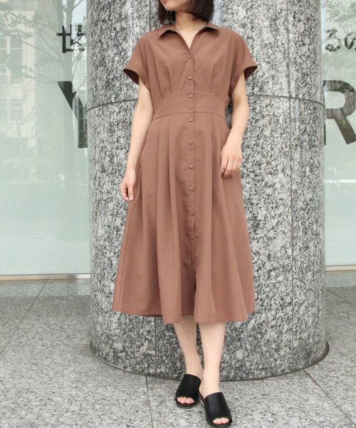セール Easy Care ハイウエスト切り替えシャツワンピース ビス Vis D Fashion セール Easy Care ハイウエスト切り替えシャツワンピース ビス Vis D Fashion