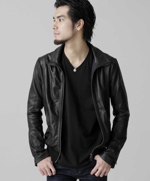 セール 別注レザートラックジャケット ナノ ユニバース Nano Universe D Fashion セール 別注レザートラックジャケット ナノ ユニバース Nano Universe D Fashion