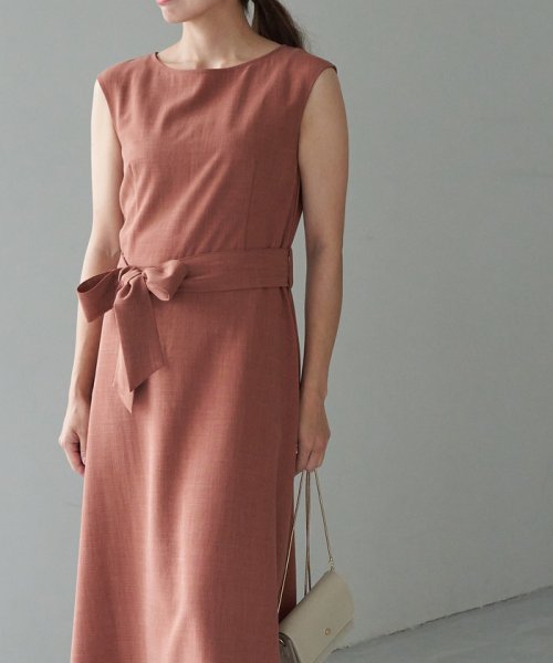 セール 39 Off 麻調ウエストリボンマキシワンピース ロペピクニック Rope Picnic D Fashion