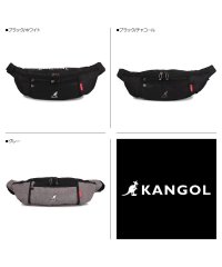 KANGOL/カンゴール KANGOL バッグ ウエストバッグ ボディバッグ メンズ レディース LOGO WAIST BAG ブラック グレー 黒 KGSA－BG00070/503016690