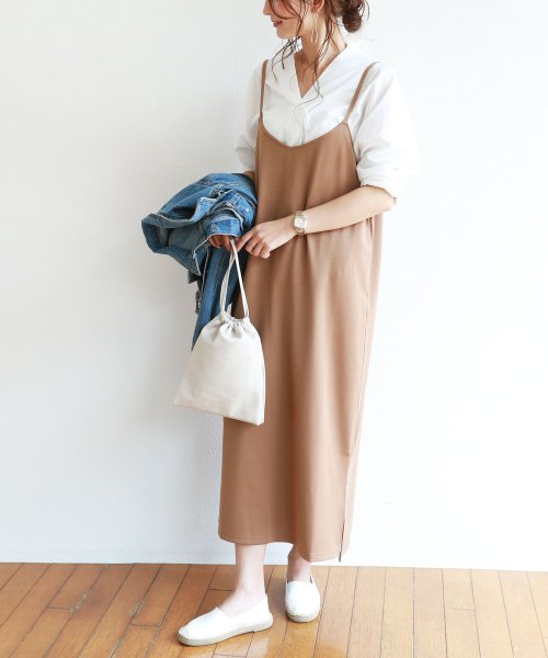 セール ストレッチポンチキャミワンピース アンドミー And Me D Fashion