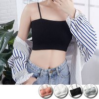 shoppinggo/ショッピングゴー shoppinggo キャミソール カップ付 キャミタンクトップ ブラ 白 黒 パット付 インナー 結婚式 見せブラトップ ブラカバー/503141350