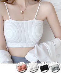 shoppinggo/キャミソール カップ付 キャミタンクトップ ブラ 白 黒 パット付　インナー 結婚式 見せブラトップ ブラカバー/503141350