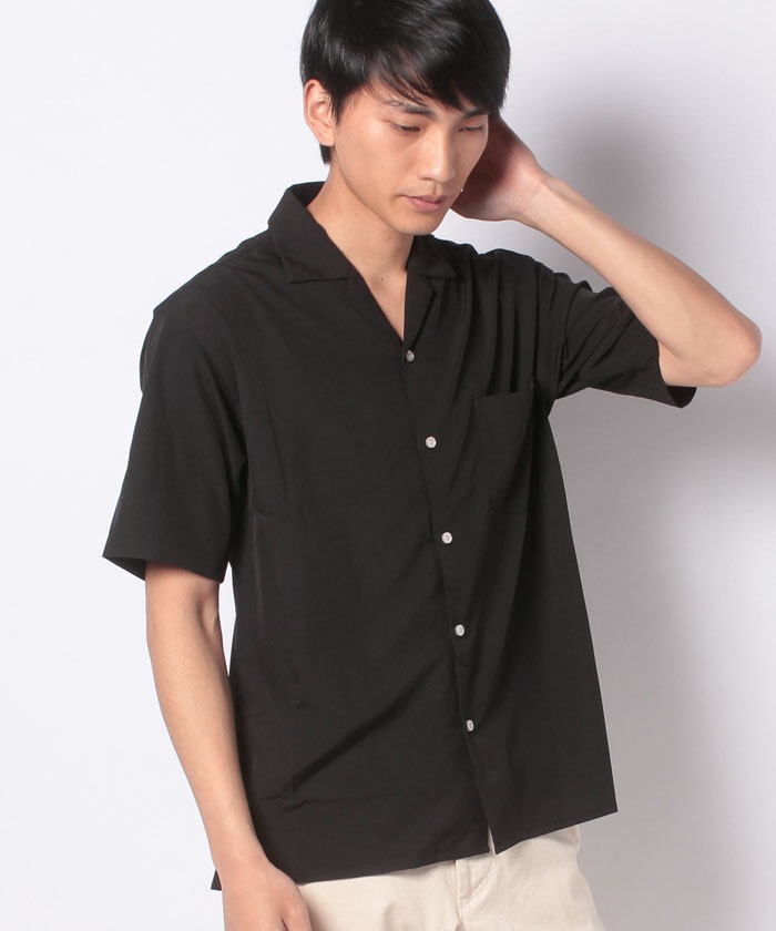 クーポン】【OUTDOORPRODUCTS】ストレッチオープンカラーシャツ