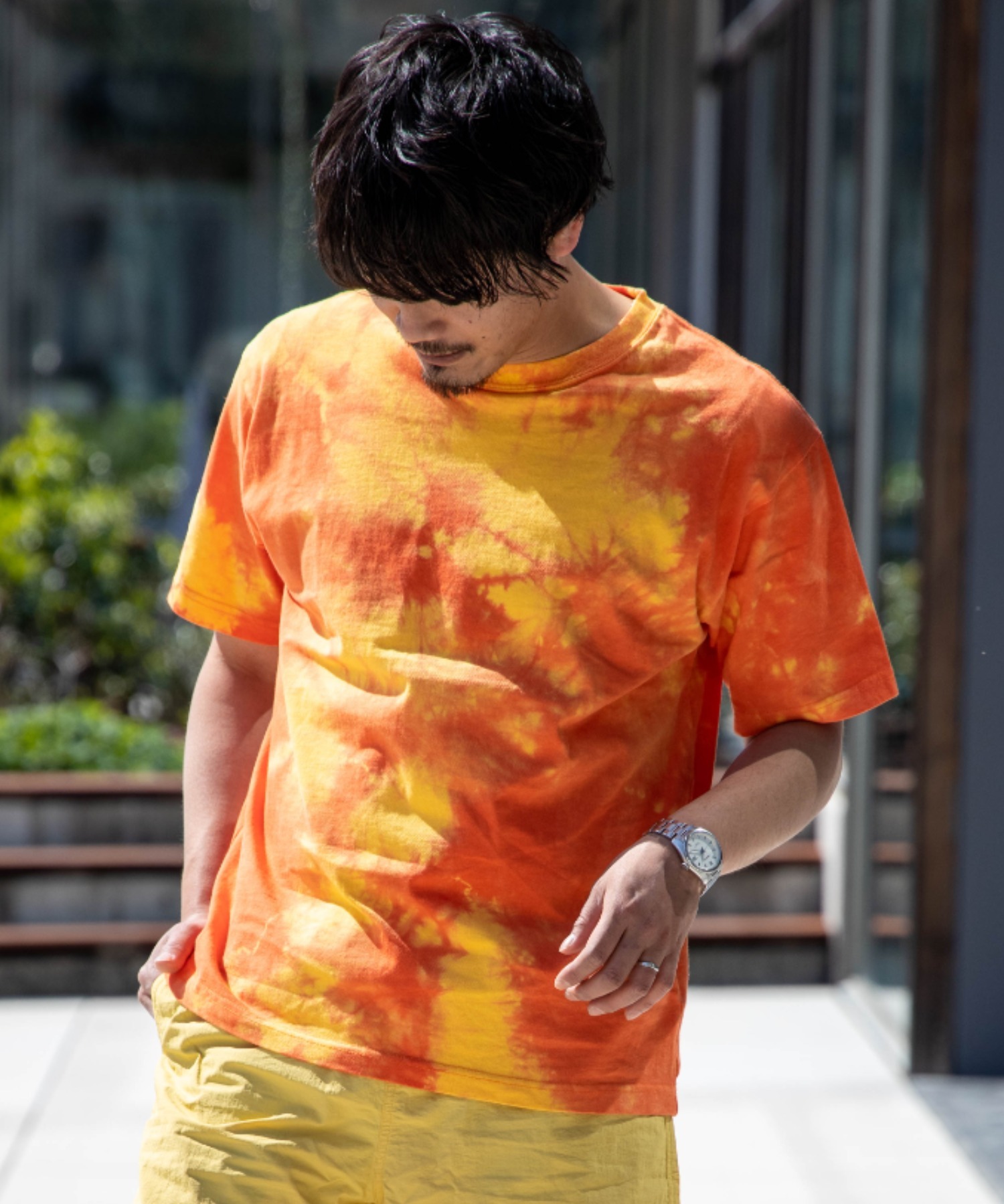 セール】Nylaus select タイダイ染 クルーネック 半袖Tシャツ