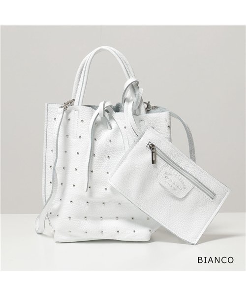セール Marlon Firenze マーロンフィレンツェ Bs0583 カラー2色 レザー ハンドバッグ ショルダーバッグ スタッズ 鞄 レディース 503127757 マーロンフィレンツェ Marlon Firenze D Fashion