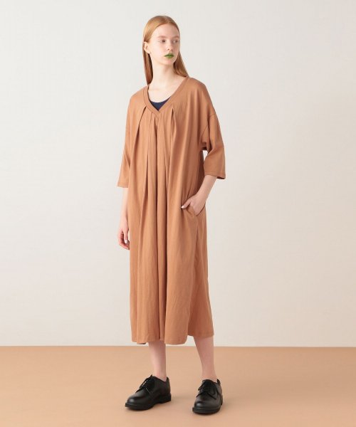 セール 7分袖ロングワンピース フラボア Frapbois D Fashion セール 7分袖ロングワンピース フラボア Frapbois D Fashion