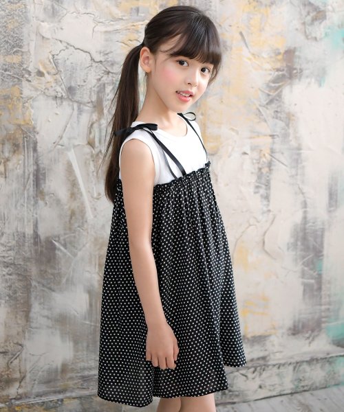 セール 50 Off 重ね着風ノースリーブワンピース 子供服bee 子供服bee D Fashion