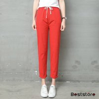 Beststore/ベストストア Beststore レディースファッション通販スウェットパンツジョガーパンツボトムポケット付き綿麻パンツロングパンツリネンパンツ綿麻パンツカラーパ/503158124