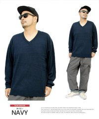 one colors/ ニット メンズ 大きいサイズ Vネック カシミヤタッチ 無地 セーター 白 黒 ニットセーター カシミア ビジネス Vネックニット アウター スクール 学生 /503161431