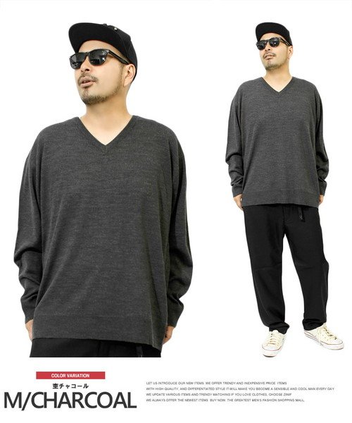 クーポン ニット メンズ 大きいサイズ Vネック カシミヤタッチ 無地 セーター 白 黒 ニットセーター カシミア ビジネス Vネックニット アウター スクール 学生 ワンカラーズ One Colors D Fashion