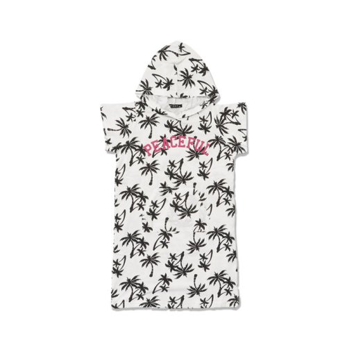 2 09 キッズ ワンピース パーカー 子供服 半袖 女の子 ガールズ 肩開き プリント ネクストウォール Next Wall D Fashion