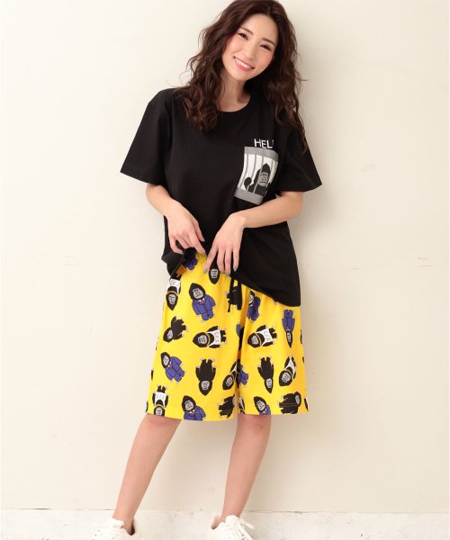 部屋着 セットアップ ポケットｔシャツ 上下セット 男女兼用サイズ Tシャツ ショートパンツ ルームウェア レディース メンズ 夏 半袖 パジャマ 大 エメフィール Aimerfeel D Fashion
