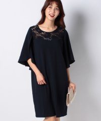 STYLEBLOCK/スタイルブロック STYLEBLOCK レース切り替え5分袖結婚式ワンピースパーティードレス/501070117