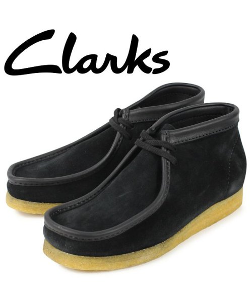 セール クラークス Clarks ワラビー ブーツ メンズ Wallabee ブラック 黒 クラークス Clarks D Fashion