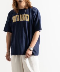 Nylaus/ネックレス付き カレッジロゴプリント 半袖スーパービッグTシャツ/503174857