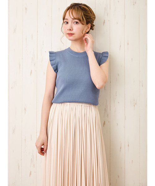 セール 12g Ry Nyリブ肩フリルノースリニット イング Ingni D Fashion セール 12g Ry Nyリブ肩フリルノースリニット イング Ingni D Fashion