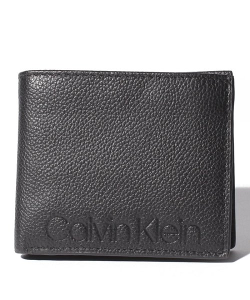 セール メンズ Calvin Klein Logo Pebble 小銭入れ付二つ折財布 カルバンクライン Calvin Klein D Fashion