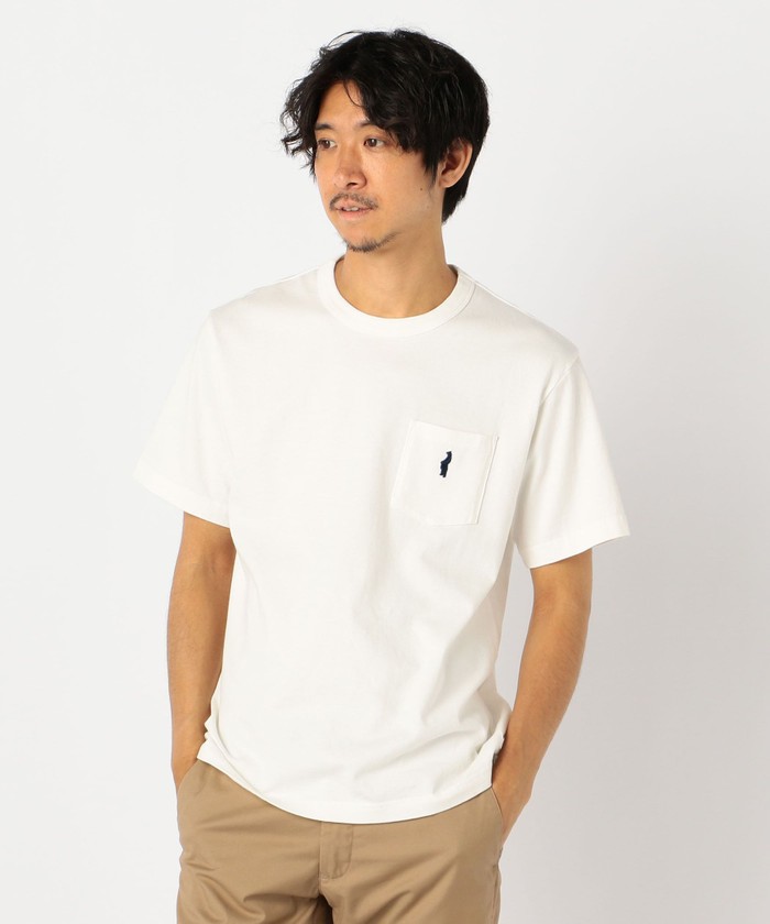 クーポン】ベア刺しゅう ポケット付Tシャツ [NOLLEY'S light