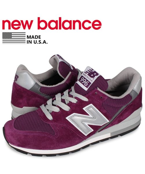 ニューバランス New Balance 996 スニーカー メンズ Dワイズ Made In Usa パープル M996crb ニューバランス Newbalance D Fashion