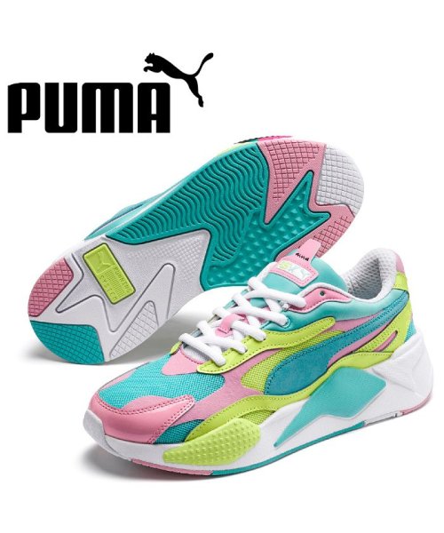 プーマ Puma スニーカー メンズ Rs X3 Plastic ブルー プーマ Puma D Fashion
