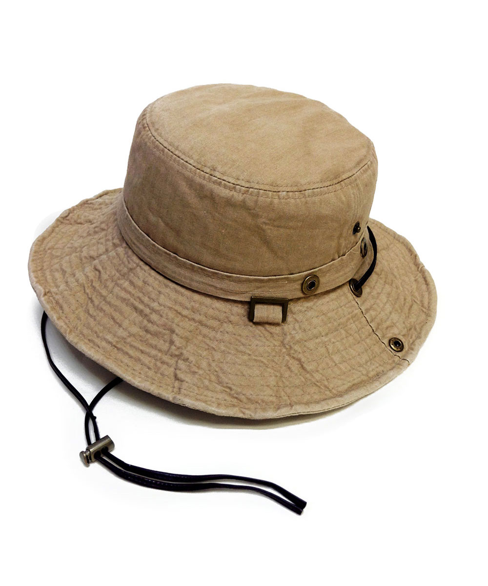 【サファリハット レディース】テンガロンハット にも！「2way サファリハット」 レディース 海 メンズ シンプル アドベンチャーハット 帽子  コットン UV(503193160) | エクレボ(exrevo) - d fashion