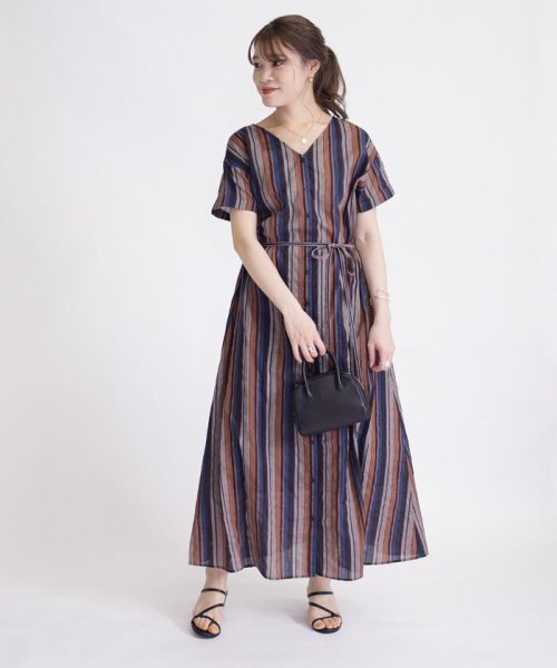 予約 オリジナルプリント羽織ワンピース シップス Ships のワンピース通販 D Fashion