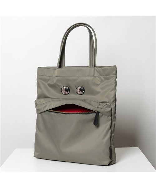 セール 19 Off Anya Hindmarch アニヤハインドマーチ Tote Snake Print Eyes ナイロン トートバッグ Light Khaki アニヤハインドマーチ Anya Hindmarch D Fashion