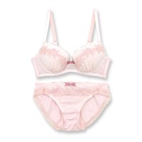 fran de lingerie/フランデランジェリー fran de lingerie 可憐なフラワーレースのフェミニンランジェリーナチュラルバスト 「フラワークラウン ペアブラジャー（ワイヤ/503189872