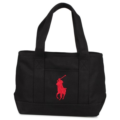 ポロ ラルフローレン Polo Ralph Lauren バッグ トートバッグ メンズ レディース キャンバス Medium School Tote ブラック ラルフローレン Ralphlauren D Fashion