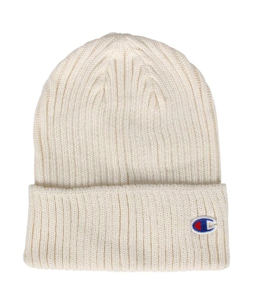 クーポン チャンピオン Champion ニット帽 ニットキャップ ビーニー メンズ レディース 無地 Knit Cap ブラック アイボリー グレー ネイビー レッド チャンピオン Champion D Fashion