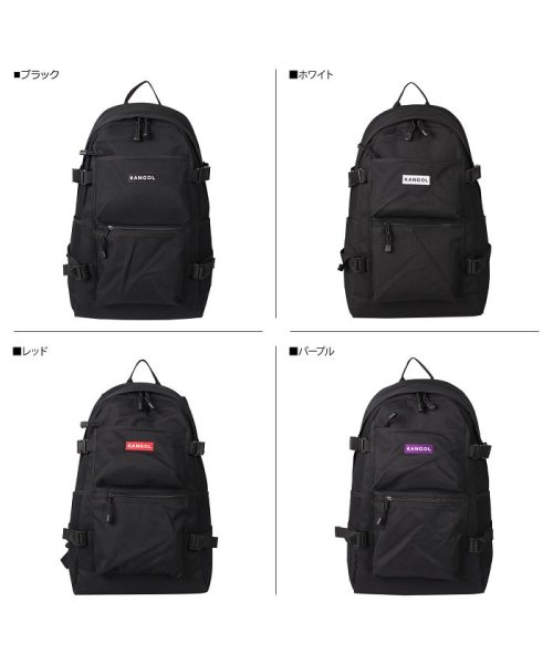 カンゴール Kangol リュック バッグ バックパック メンズ レディース 23l Hello D Bag ブラック ホワイト レッド パープル 黒 白 25 カンゴール Kangol D Fashion