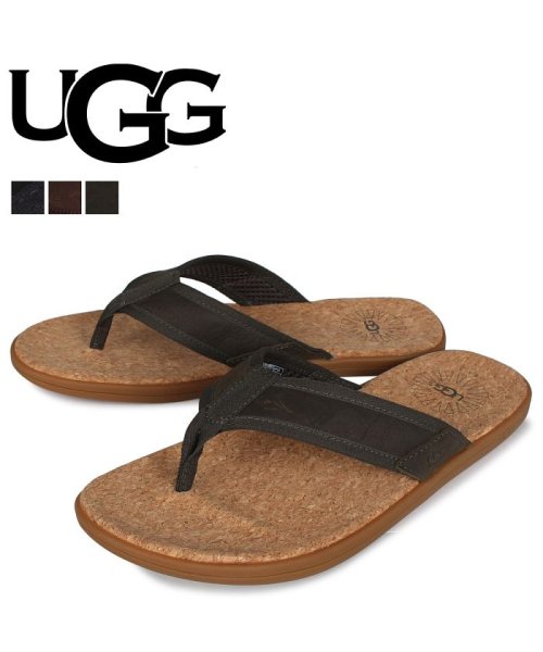 Ugg アグ サンダル ビーチサンダル シーサイド フリップ フロップ メンズ Seaside Flip Flop ネイビー ブラウン グリーン アグ Ugg D Fashion