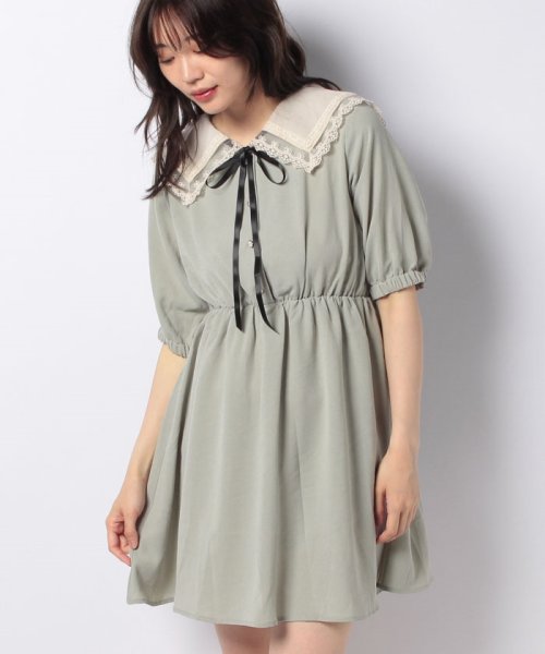セール 67 Off リボン付 襟付ワンピース オリーブデオリーブ Olive Des Olive D Fashion