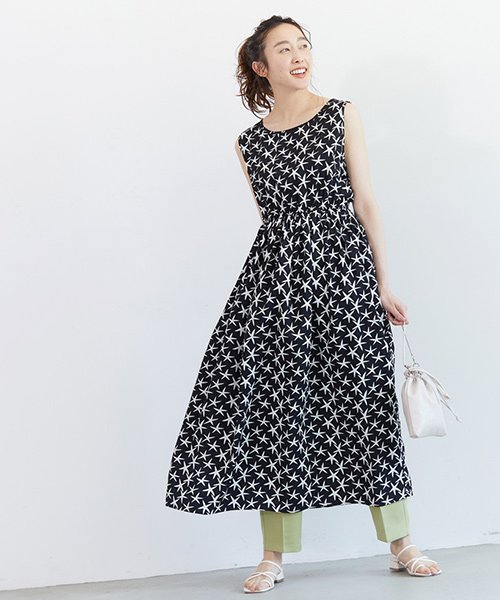 セール ヒトデ柄ノースリーブワンピース コカ Coca D Fashion セール ヒトデ柄ノースリーブワンピース コカ Coca D Fashion