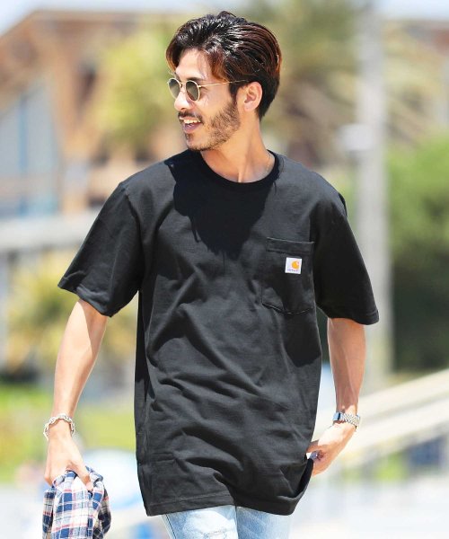 Carhartt カーハート ポケット Tシャツ Tシャツ メンズ ティーシャツ 半袖 クルーネック ビッグシルエット ビッグ ジギーズショップ Jiggys Shop D Fashion