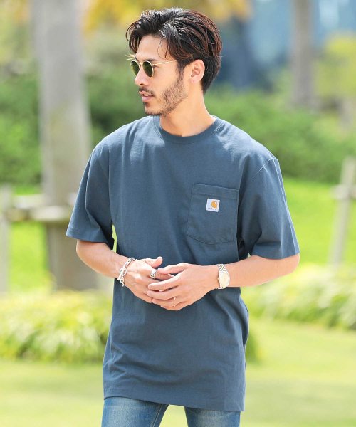 Carhartt カーハート ポケット Tシャツ Tシャツ メンズ ティーシャツ 半袖 クルーネック ビッグシルエット ビッグ ジギーズショップ Jiggys Shop D Fashion